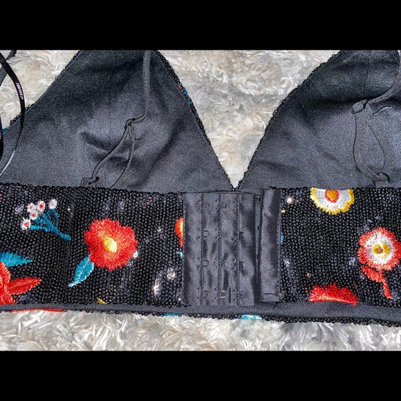 Forever 21 Sequin Floral Bralette - Picture 3 of 6